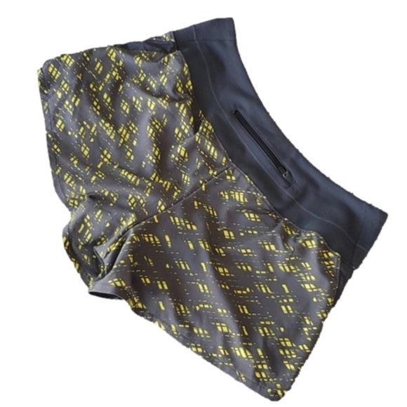 RYU Blazing Yellow Women's Grey Stellar Athletic Running Shorts Stretch Sz Small - Picture 2 of 9